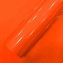 汽车改色膜全车车身改色亮光膜摩托车模贴纸整车内饰贴膜改装贴纸 高亮橙色 1.52米宽*50厘米长