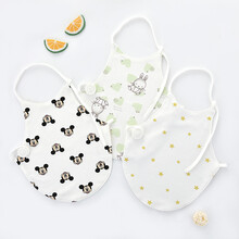 楚歌质优品 宝宝肚兜纯棉春夏季薄款婴幼儿护腹围新生儿童护肚子婴儿护肚脐兜 3条装圆形肚兜米奇兔子 S码(建议0-4个月)