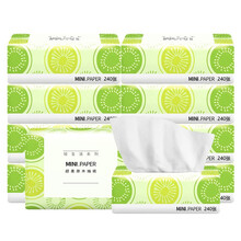 凝点原木抽纸 纸巾抽餐巾纸擦手纸面巾纸卫生纸家用 水果6包