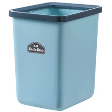 北杉 垃圾桶家用无盖清洁桶办公垃圾桶收纳桶塑料纸篓客厅果皮桶厨房厨余桶 【压圈款】北欧蓝色 15L