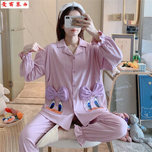 爱茵慕西纯棉月子服夏季薄款产妇产后哺乳家居服孕妇睡衣春秋可外出喂奶衣 ALQED450 XXL码 (推荐体重140-160斤左右)