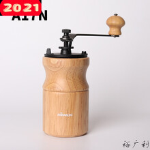 手摇磨豆机复古手动咖啡研磨机大磨盘铸铁磨心12 A17N浅色 送毛刷量勺