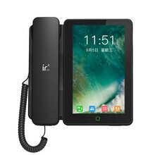 铱方 7518安卓智能电话机 录音电话 可视视频话机 网络IP电话 防骚扰黑名单座机 同步手机通讯录 C17 9000小时录音