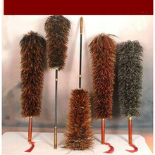 鸡毛掸子家用扫灰可伸缩不掉毛车用加厚墙壁纸除尘掸鸡毛扫 1.5米专用于扫房鸡毛掸