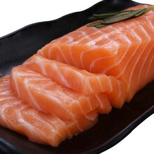 三文鱼 当日现切海鲜鲜活三文鱼刺身寿司即食海鲜 三斤实惠价 去皮去边角420g左右