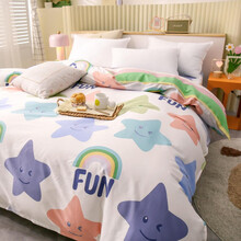 春喜梦家纺 学生宿舍全棉被套被罩单件纯棉200 230/150 200/180 220 星光闪闪  160*210cm 单被套