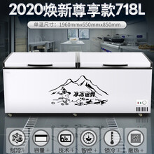 卧式冰柜商用大容量冷藏冷冻柜保温柜商用展示柜青鲨 718尊享款