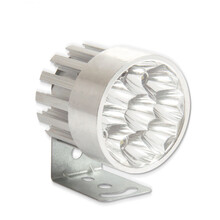 摩托车led大灯电动车灯泡改装三轮车聚光前大灯超亮射灯防水外置 新款9珠【聚光】