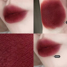 高颜值叮当熊唇釉哑光雾面可爱学生党素颜口红唇泥 01#复古暗红(hot热门)