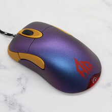 io1.1/IE3.0穿越火线CF职业选手lo1.1游戏CS鼠标 IO1.1紫金AG磨砂版 套餐一（采用极动鲨主板）