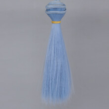 新品BJD陶瓷娃娃假发SD刘海高温丝可儿ob棉花娃加厚发排假毛材料彩色 T4020 横长1米竖长25厘米