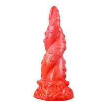 5-6CM粗男士后庭肛塞SM自慰gay性同志用品0用女用扩肛器特大号巨粗后庭器具男用女同用自尉调教 珠光红(粗5.2cm总长19cm)