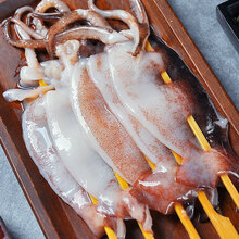 润聚鲜鱿鱼须鱿鱼串冷冻鱿鱼大鱿鱼免处理串串火锅烧烤铁板烧半成品海鲜水产 烧烤鱿鱼串组合特惠尝鲜（切半板串+龙珠串+头须串）