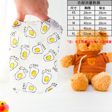 狗狗衣服夏季薄款网红泰迪防晒服夏装背心夏天宠物比熊小型犬猫咪 防晒服-荷包蛋 XL(建议9-12斤
