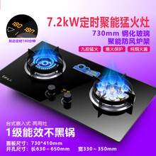【旗舰款】好太太家用燃气灶双灶液化气灶天然气嵌入式台式猛火灶定时煤气灶 7.2KW鸳鸯灶+熄保+双边定时 液化气