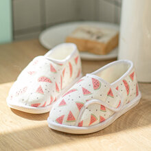 月子鞋春夏薄款3月份包跟产后产妇软底防滑孕妇鞋子4拖鞋 西瓜款(拍大一码) 34