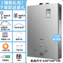 万家乐 2021新款燃气热水器家用液化气6升煤气8升电池强排天然气低水压可第 10升电池款直+排-铜水箱-包安装 天然气