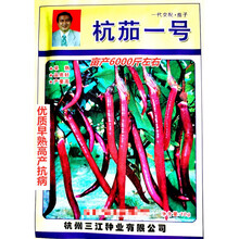 杭茄一号正宗杭州红茄种子早熟高产抗病农家春秋播种精选茄种 杭茄一号原装10克x10袋