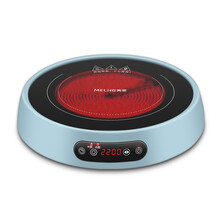 美菱(MeiLing)电陶炉家用大功率电磁炉锅多功能一体爆炒炉节能光波炉电池灶 蓝色三环款