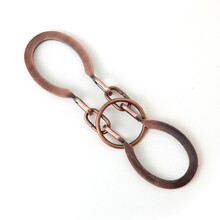 益智玩具金属鲁班锁四方锁孔明锁高难度全套装解锁九连环解压 蛇口逃生 马蹄扣（中难）