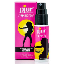 pjur德国原装进口女用快感润滑液 女性热感液夫妻房事润滑剂高潮液持情趣用品 进口女用快感润滑液 my spray 20ml