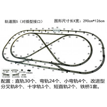 轨道场景配件山洞铁路道口车站路阻儿童玩具仿真电动火车模型男孩 轨道图5 1:87大比例