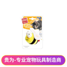 贵为（GiGwi） 香港贵为猫咪毛绒玩具 卡通发声玩具会叫会感应发声 猫玩具炫律系列 炫律猎物蜜蜂