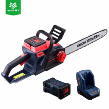 沃施（WORTH）充电式电锯 伐木电动锯子 家用大功率双重保护木工便携式锂电链锯 一电一充