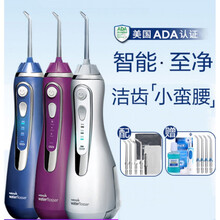 洁碧电动冲牙器便携式WP560/562/563/GS9 水牙线小蛮腰洗牙器结石 白色GS10 送2支喷嘴+贝嫂 牙膏+包+收纳盒