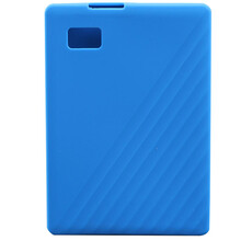 适用于西数移动硬盘保护套西部数据My Passport随行版保护套新元素全包硅胶套WD移动硬盘包收纳 随行款(1T/2T)蓝色硅胶套