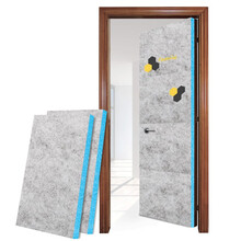 音华 隔音棉门窗隔音窗户贴 隔音板临街可拆卸马路卧室消音棉墙贴吸音板 门贴【太空灰4张】 2CM厚