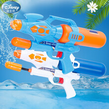 迪士尼商场同款玩具水枪儿童玩具抽拉式喷水网红大号男宝呲水枪小男孩女孩打水仗神器 (两支装)42厘米中号蓝色+白色-500ML 套餐一