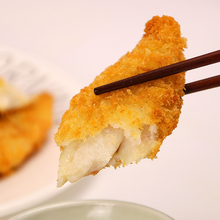 鳕鱼条深海鳕鱼排肉质肥美富西餐半成品裹粉油炸香炸酥脆 310克一盒(10枚)加番茄酱
