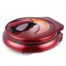 大号大型家用加深悬浮式电饼铛超大口经加大双面加热烙饼锅40家电 红色40A烤盘38厘米深4厘米5-8口人 豪华