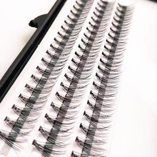 假睫毛单簇嫁接睫毛 10根0.10热熔朵毛 嫁接假睫毛 单簇种植睫毛 10根 12mm