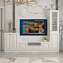 尊王匠府电视柜边柜旁柜客厅侧柜单个现代简约茶几电视柜书柜组合小户型多功能 B+A+C组合款：长2400X深380X高1860