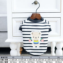 狗狗衣服春秋装夏季薄款春咪泰迪比熊博美小型犬幼犬小狗宠物 条纹草莓熊春款 XS