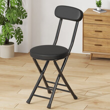 简易可折叠琴凳电子琴凳电钢琴凳椅子古筝凳二胡凳钢琴凳吉他凳 黑色皮革(加厚软座)