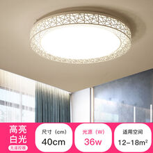 VOUTLED吸顶灯大气客厅灯卧室灯现代简约书房间灯餐厅阳台灯具 鸟巢40cm36w