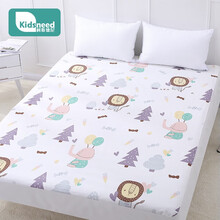 柯斯德尼（kidsneed）婴儿隔尿垫可洗大号透气防水床单宝宝儿童防尿床垫床笠四季通用 森林游戏180*200cm