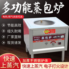 煜灿商用蒸包炉多功能电蒸炉蒸包子机燃气馒头蒸汽炉节能蒸米饭肠粉炉 商用多功能蒸包炉 燃气款双孔平底/无风机/不插电