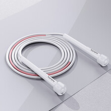 可爱布丁儿童跳绳4-12岁体育运动中小学生考试专业沙教式竞速跳绳成人锻炼可调节绳子粉色学生日礼物