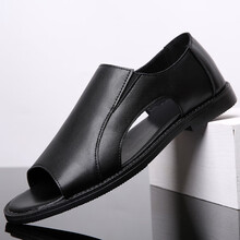 【男士罗马凉鞋真皮】价格_图片_品牌_怎么样-京东商城