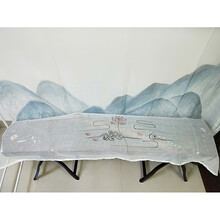 京炫（JINGXUAN)一米小古筝防尘罩盖布中国风手绘1米防尘罩琴披 90 100 135 定制 90古筝罩莲花祥云定制