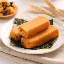 味出道肉松饼海苔肉松条早餐面包整箱绿豆饼糕点心小吃休闲零食品 海苔肉松条【500g】【.散装】