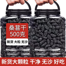 桑葚干500g 特产级即食生新疆黑桑葚果无沙桑椹干泡水喝泡茶 桑果子泡酒料 桑葚大果500g*1罐