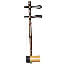 劉夢虎制 刘梦虎 专业演奏京胡乐器 老紫竹铁里筒乌木轴京胡西皮二黄考级考试胡琴 二黄套餐一（书法木琴盒）