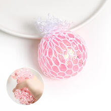 解压玩具网红捏捏乐小玩具硅胶压力球解压球发泄球减压神器葡萄球 白珠粉色 均码