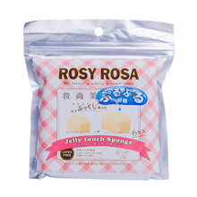 日本rosy rosa化妆海绵块上妆果冻粉扑rosyrosa五角 三角美妆蛋送女友 五角型(6枚) 遇水膨胀