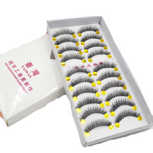 日系交叉6假睫毛纯手工纤长浓密逼真眼睫毛日常裸妆超自然平替